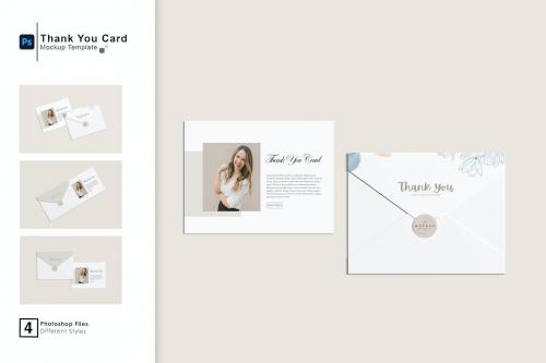 Thank You Card Mockup Thank You Card Mockup