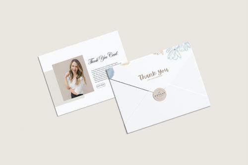 Thank You Card Mockup Thank You Card Mockup