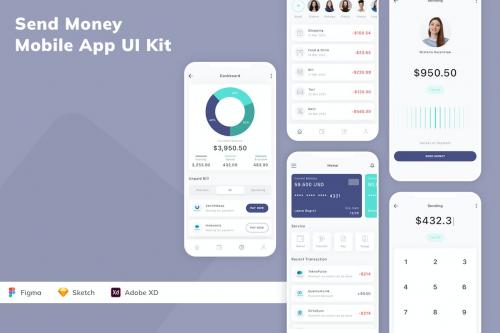 Send Money Mobile App UI Kit Send Money Mobile App UI Kit