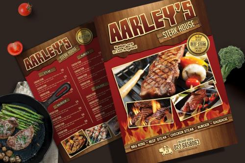 Steak House Menu Flyer Steak House Menu Flyer