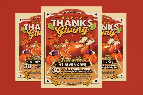 Thanksgiving Celebration Flyer Thanksgiving Celebration Flyer