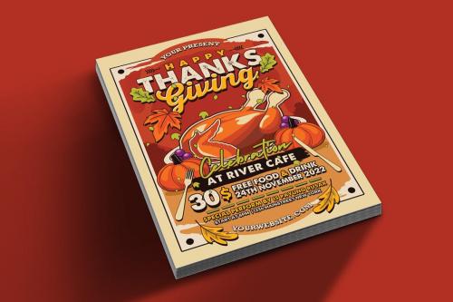Thanksgiving Celebration Flyer Thanksgiving Celebration Flyer