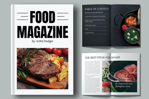Food Magazine Template Food Magazine Template