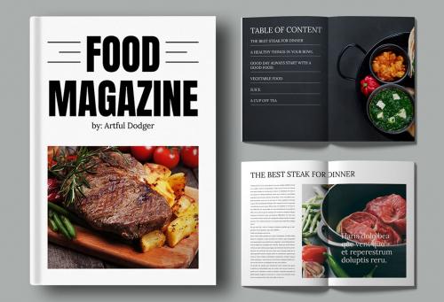 Food Magazine Template Food Magazine Template