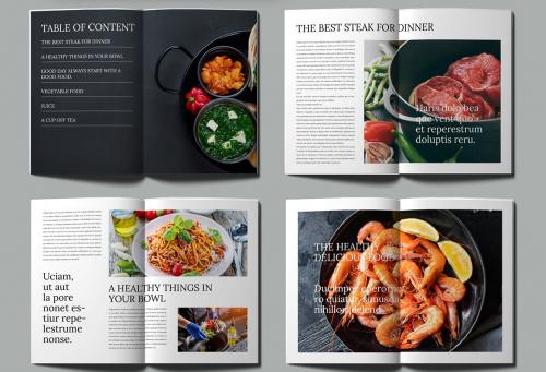 Food Magazine Template Food Magazine Template