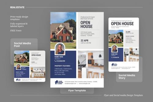 Real Estate Open House Template Design Real Estate Open House Template Design