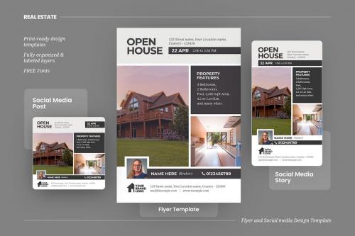 Real Estate Open House Template Designs Real Estate Open House Template Designs