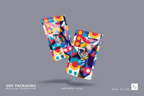Plastic Doy Packaging Mockup
