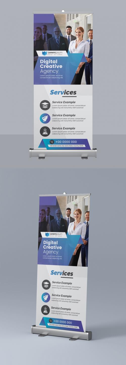 Corporate Business Roll Up Banner Layout - 295382509