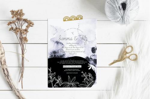 Purple Wedding Invitation Card Purple Wedding Invitation Card