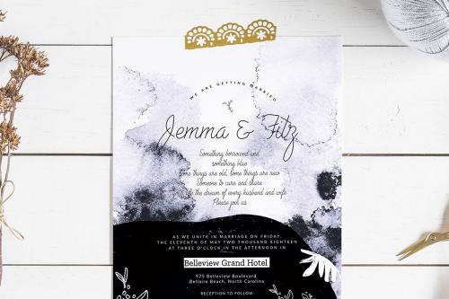 Purple Wedding Invitation Card Purple Wedding Invitation Card
