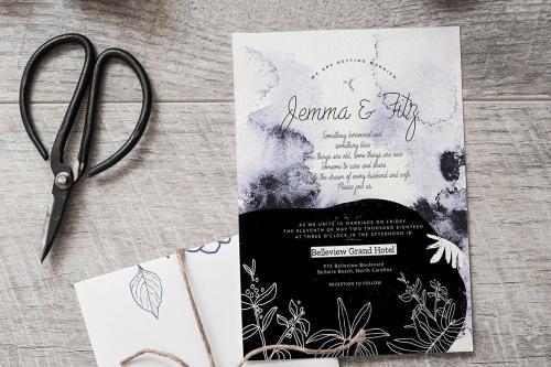 Purple Wedding Invitation Card Purple Wedding Invitation Card