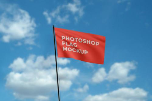 Photorealistic Flag Mockup Photorealistic Flag Mockup