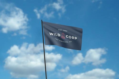 Photorealistic Flag Mockup Photorealistic Flag Mockup