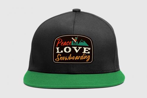 Snowboarding Badge, Vintage Winter Logo Patch Snowboarding Badge, Vintage Winter Logo Patch