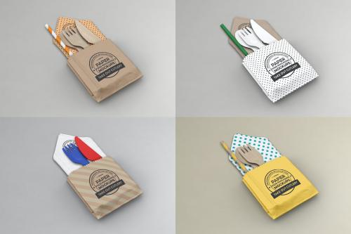Takeout Cutlery Mockup Takeout Cutlery Mockup