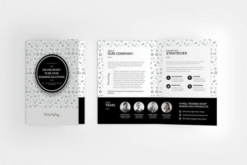 Minimal A4 / A5 Bifold Brochure Minimal A4 / A5 Bifold Brochure