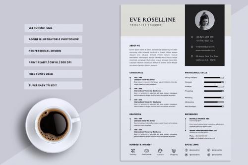 Minimalist CV Resume Vol. 18 Minimalist CV Resume Vol. 18