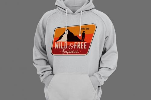 Wild Explorer Badge / Vintage Travel Logo Patch Wild Explorer Badge / Vintage Travel Logo Patch