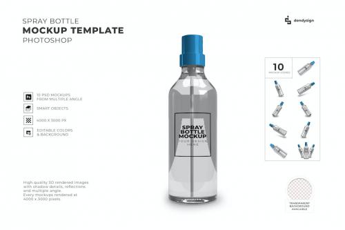 Spray Bottle Mockup Set Spray Bottle Mockup Set