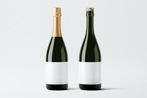 Champagne Bottle Mockup Champagne Bottle Mockup