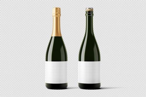 Champagne Bottle Mockup Champagne Bottle Mockup