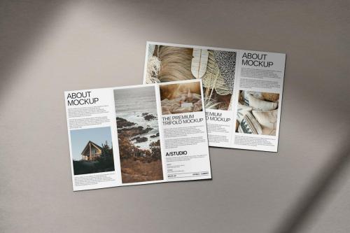 Minimalist Trifold Mockup Minimalist Trifold Mockup
