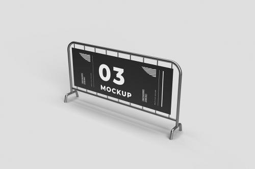 Barrier Banner Mockup Barrier Banner Mockup