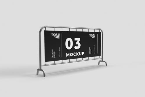 Barrier Banner Mockup Barrier Banner Mockup
