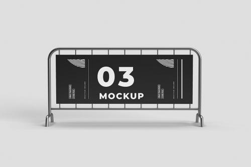 Barrier Banner Mockup Barrier Banner Mockup