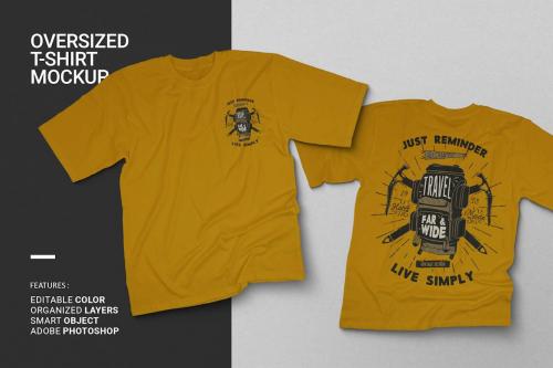 Oversized T-Shirt Mockup Oversized T-Shirt Mockup