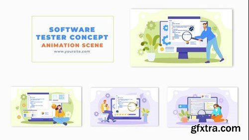Videohive Flat Design Software Engineer Testing Concept Animation Scene 49456808 Videohive Flat Design Software Engineer Testing Concept Animation Scene 49456808