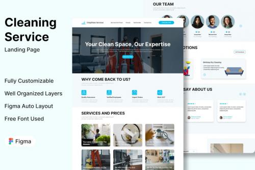 Cleaning Service Company - Landing Page