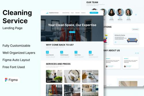 Cleaning Service Company - Landing Page Cleaning Service Company - Landing Page