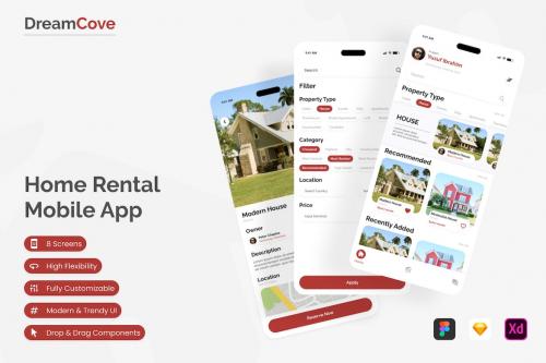 DreamCove - Home Rental Mobile App DreamCove - Home Rental Mobile App