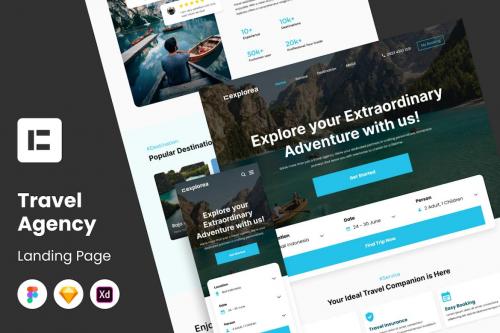 Explorea - Travel Agency Landing Page Explorea - Travel Agency Landing Page