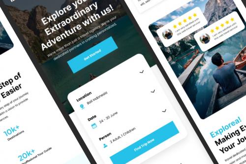 Explorea - Travel Agency Landing Page Explorea - Travel Agency Landing Page