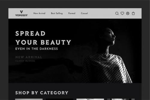 Venussy UI Web Design Template Venussy UI Web Design Template
