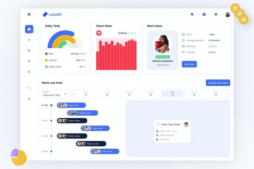 Lovefit - Healthcare Dashboard UI KIT Lovefit - Healthcare Dashboard UI KIT