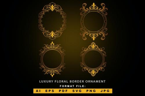 Luxury Floral Border Ornament Luxury Floral Border Ornament