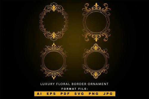 Luxury Floral Border Ornament Luxury Floral Border Ornament