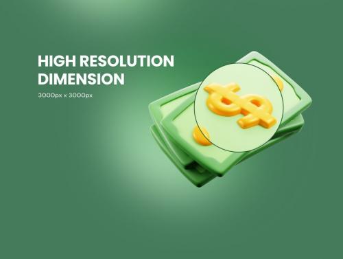 Finance & Money 3D Icon Pack Finance & Money 3D Icon Pack