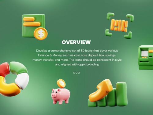 Finance & Money 3D Icon Pack Finance & Money 3D Icon Pack