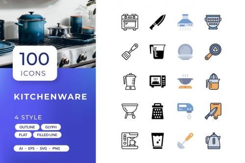 Kitchenware Icons Kitchenware Icons