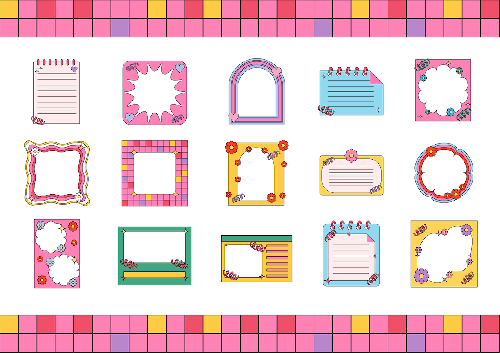 Cute Aesthetic Frame - Illustration Cute Aesthetic Frame - Illustration