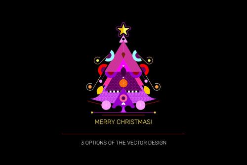Christmas Tree vector design (three options) Christmas Tree vector design (three options)