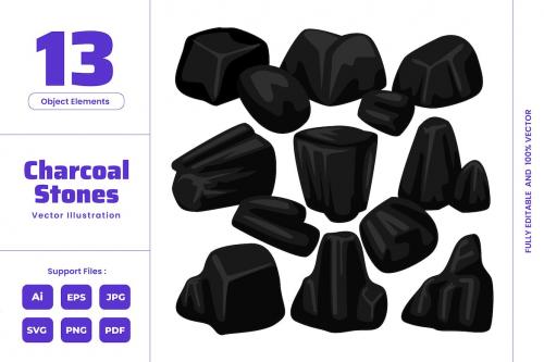 Charcoal Ore - Black Stone Mineral Coal Graphit Charcoal Ore - Black Stone Mineral Coal Graphit