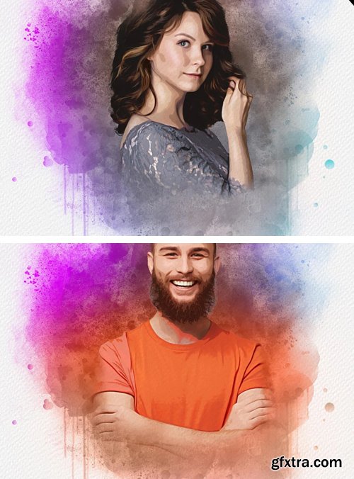 Soft Watercolor Art Photo Effect for Photoshop