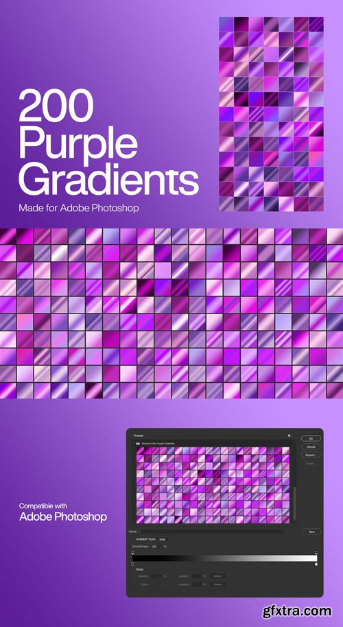 Purple Gradients for Photoshop