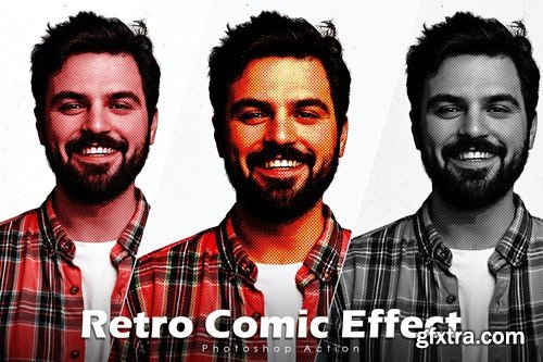 Retro Comic Effect - Photoshop Action UST45SU Retro Comic Effect - Photoshop Action UST45SU